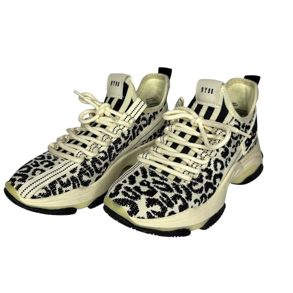 Steve Madden Shoes - Womens Steve Madden Maxima Leopard Shoes Sneakers Womens Size 8 Black White